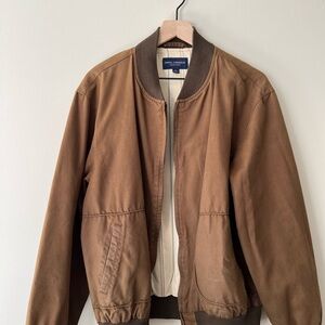 Daniel Cremieux Brown Suede Bomber Jacket
